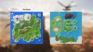 The Obelisk locations on The Island and The Center maps (Image via Studio Wildcard)